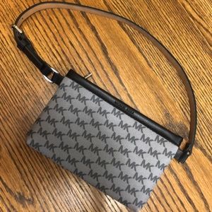 Michael Kors black grey belt bag like new